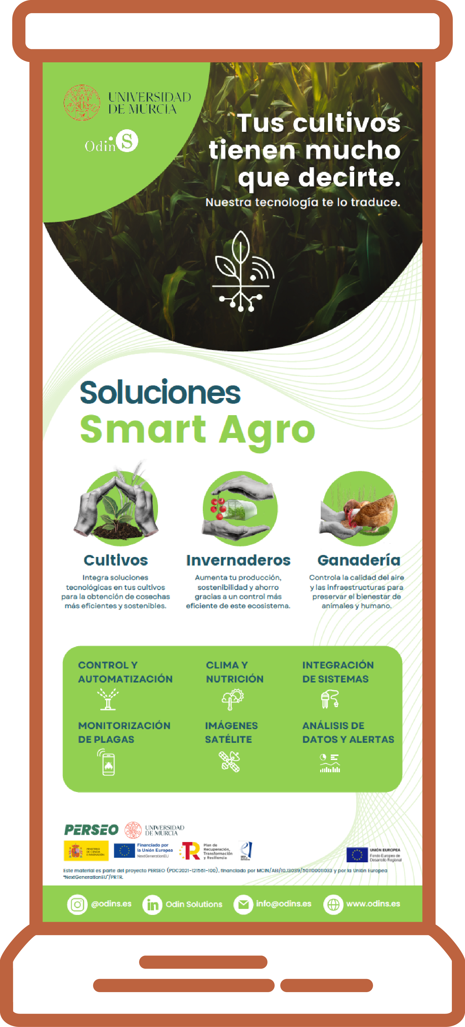 Rollup promocional de PERSEO