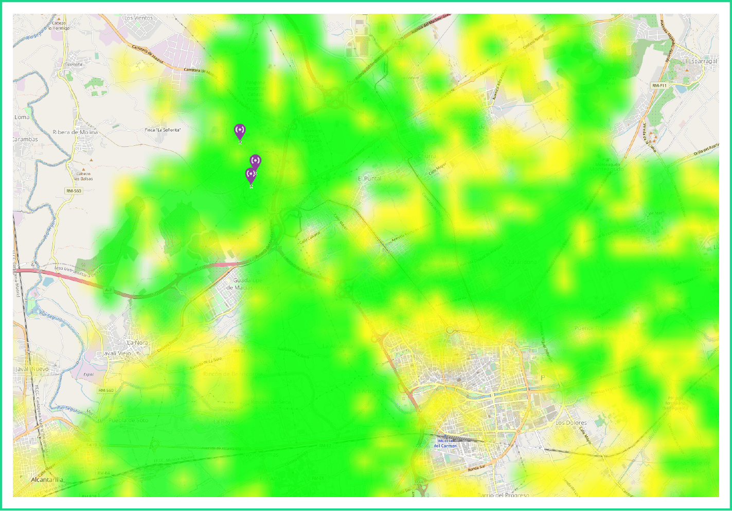LoRaWAN Coverage Map